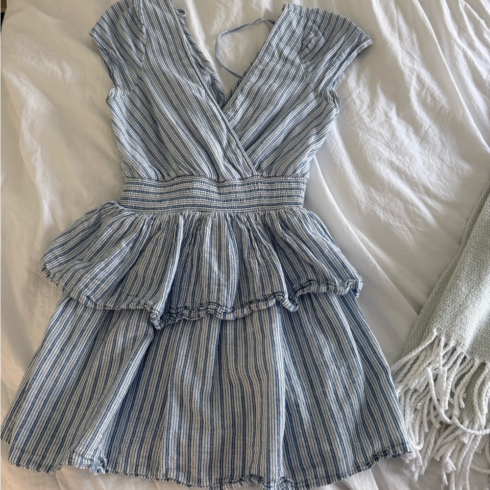 American Eagle Outfitters Blue and White Striped mini dress